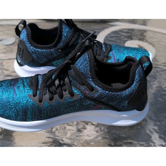 PUMA IGNITE FLASH GEO SHOES #191486 SZ 8 Hawaiian Ocean Blue EUC - Picture 6 of 9